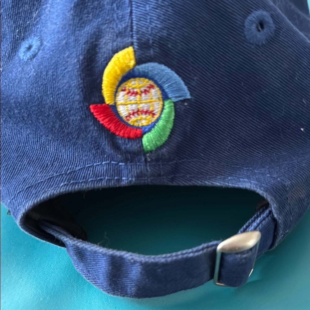 Blue hat with Yellow Lettering - Picture 3 of 3